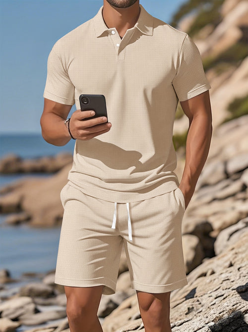 [BUY 1 GET 1 FREE] Prague Premium Shirt & Shorts Set